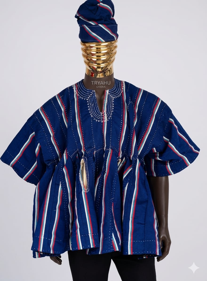 Executive Fugu Smock Ghana | Premium Batakari Online Shop – Tryahu